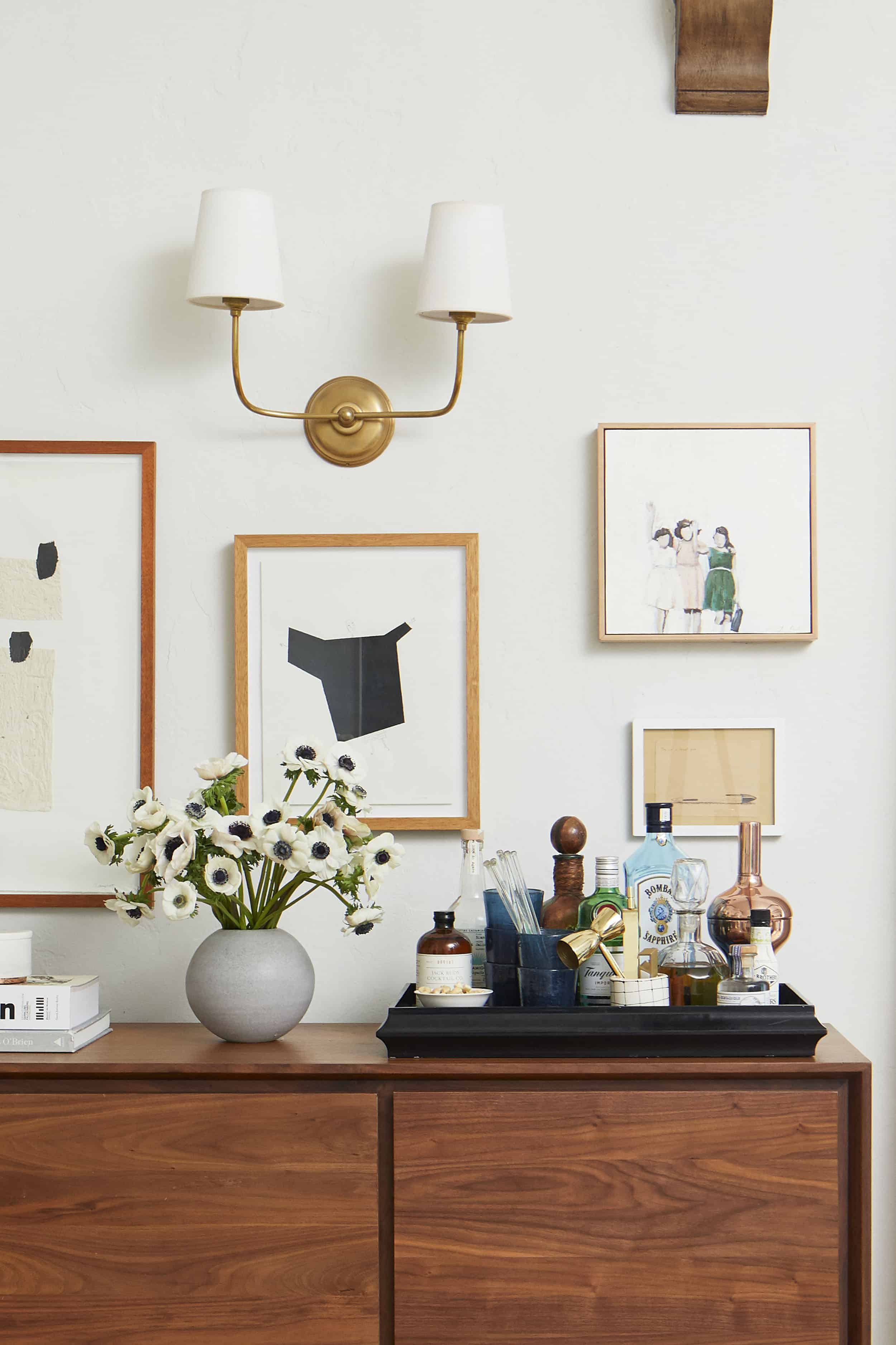 Bar Tray Credenza Living Room