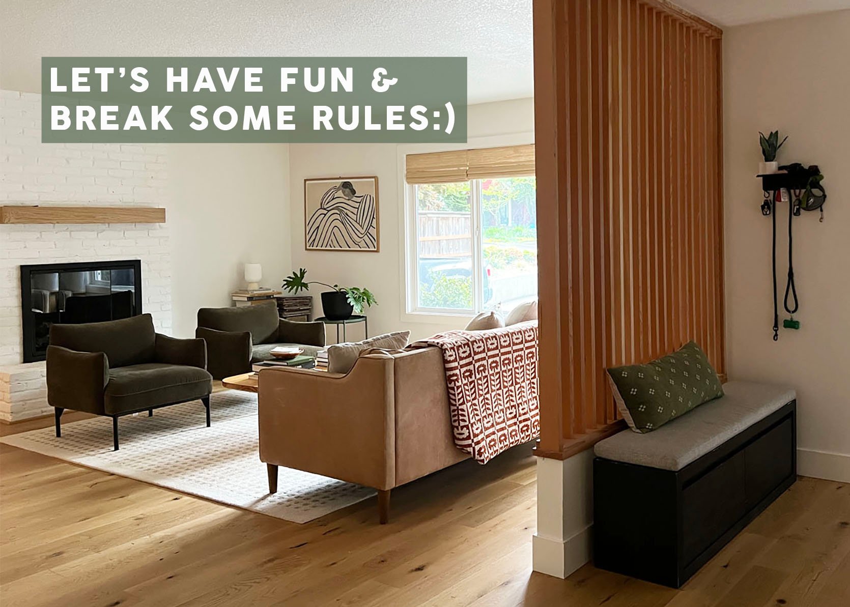 Kaitlin’s Living Room Intro – How We Broke Some Design “Rules” So They Could Actually Use The Room