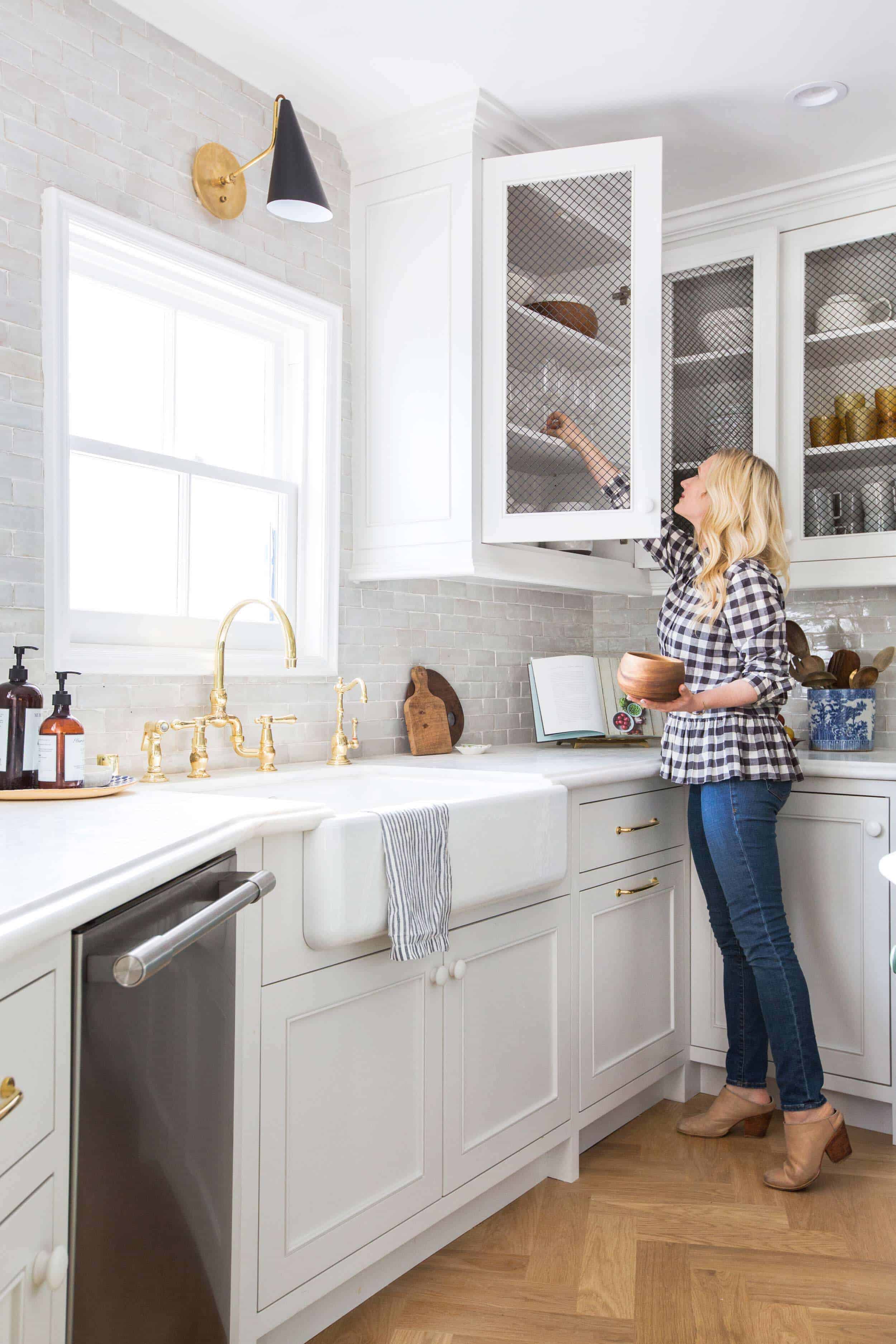 Emily Henderson Frigidaire Kitchen Reveal Waverly English Modern Edited Beams 111