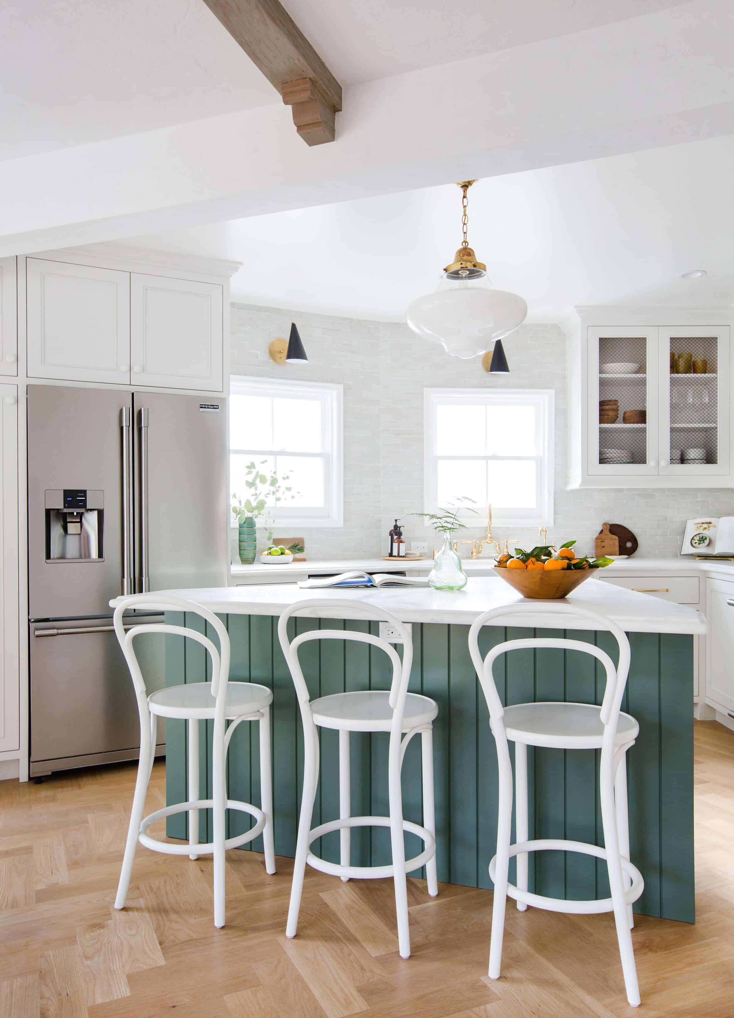 Emily Henderson Frigidaire Kitchen Reveal Waverly English Modern Edited Beams 61