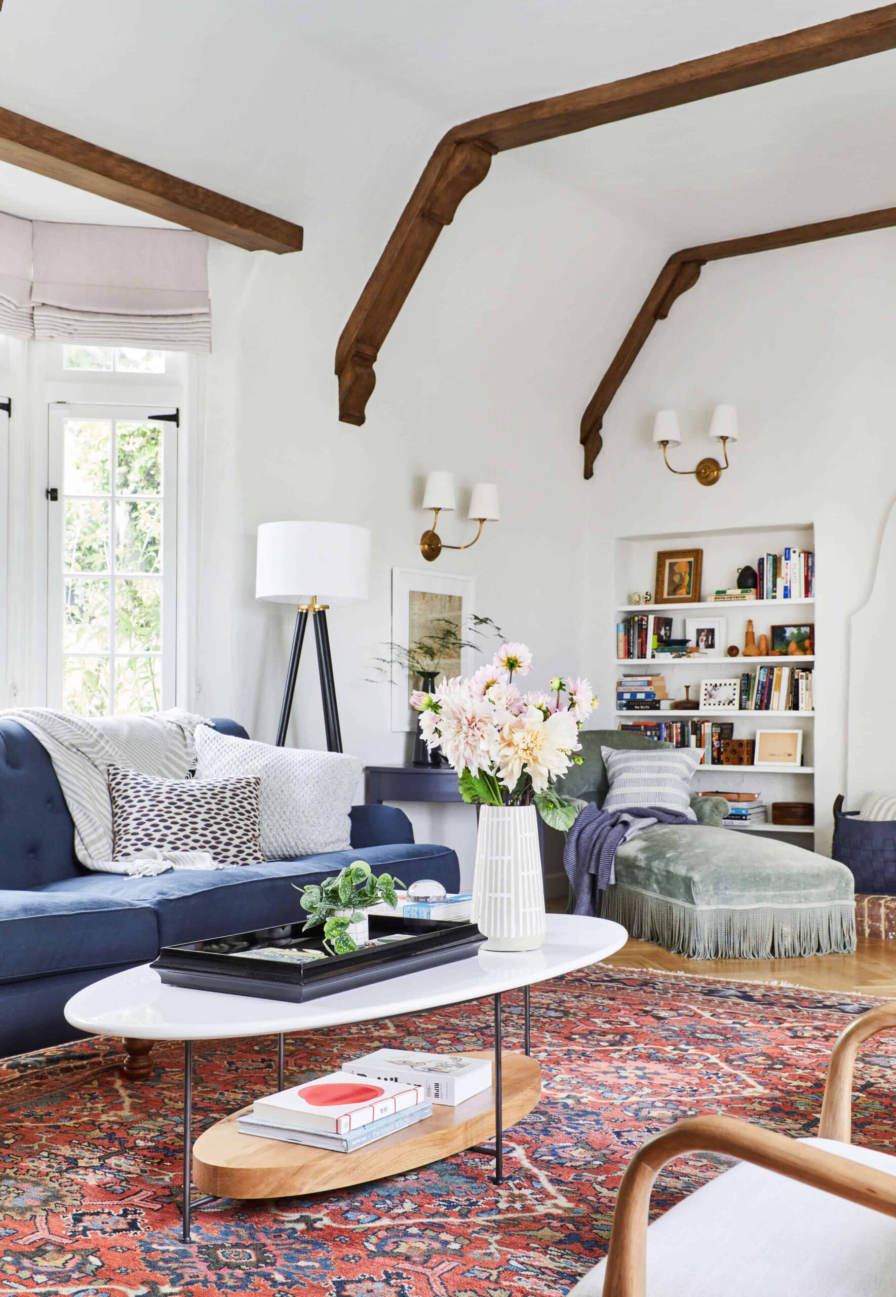 Our Modern English Tudor Living Room + Get The Look