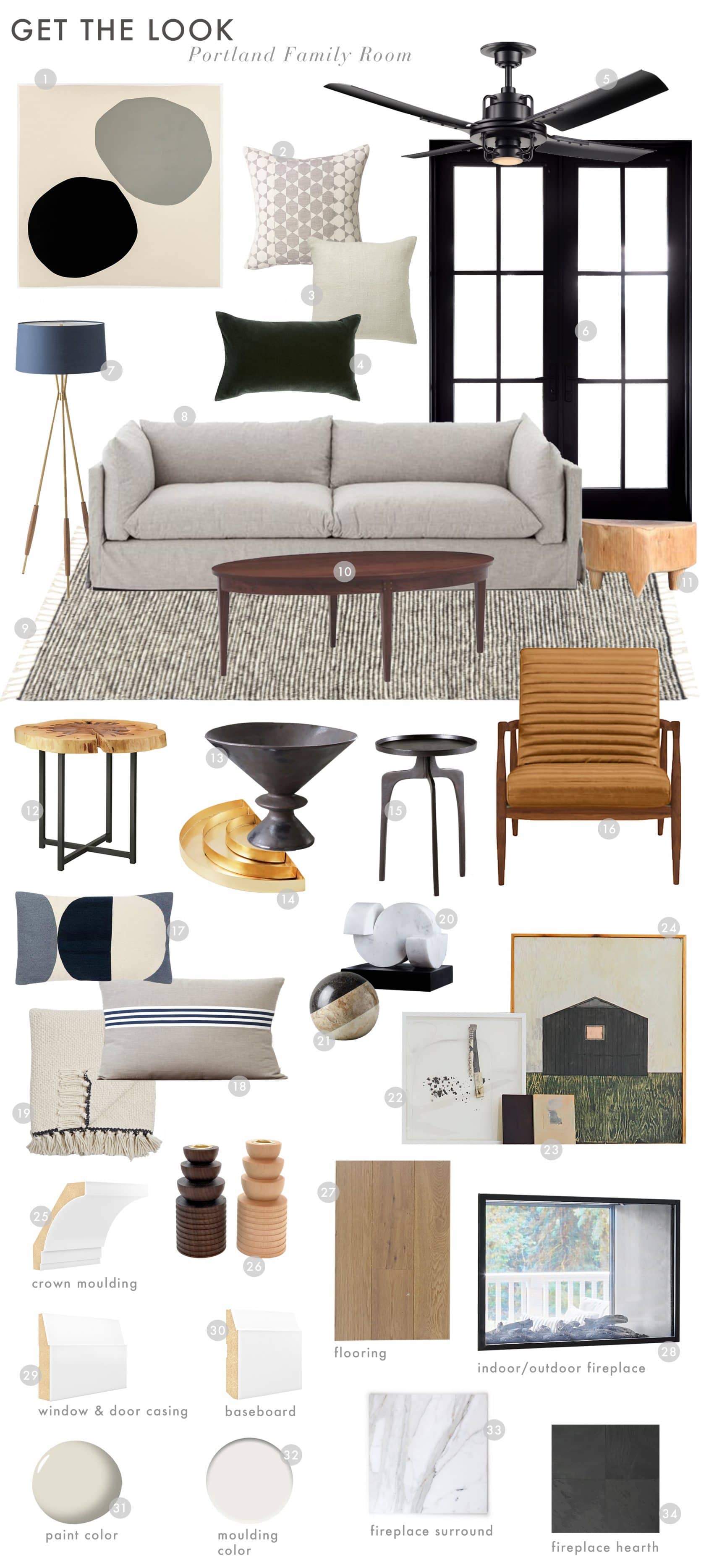 Emily Henderson Portland Project Reveal Family Room Get The Look
