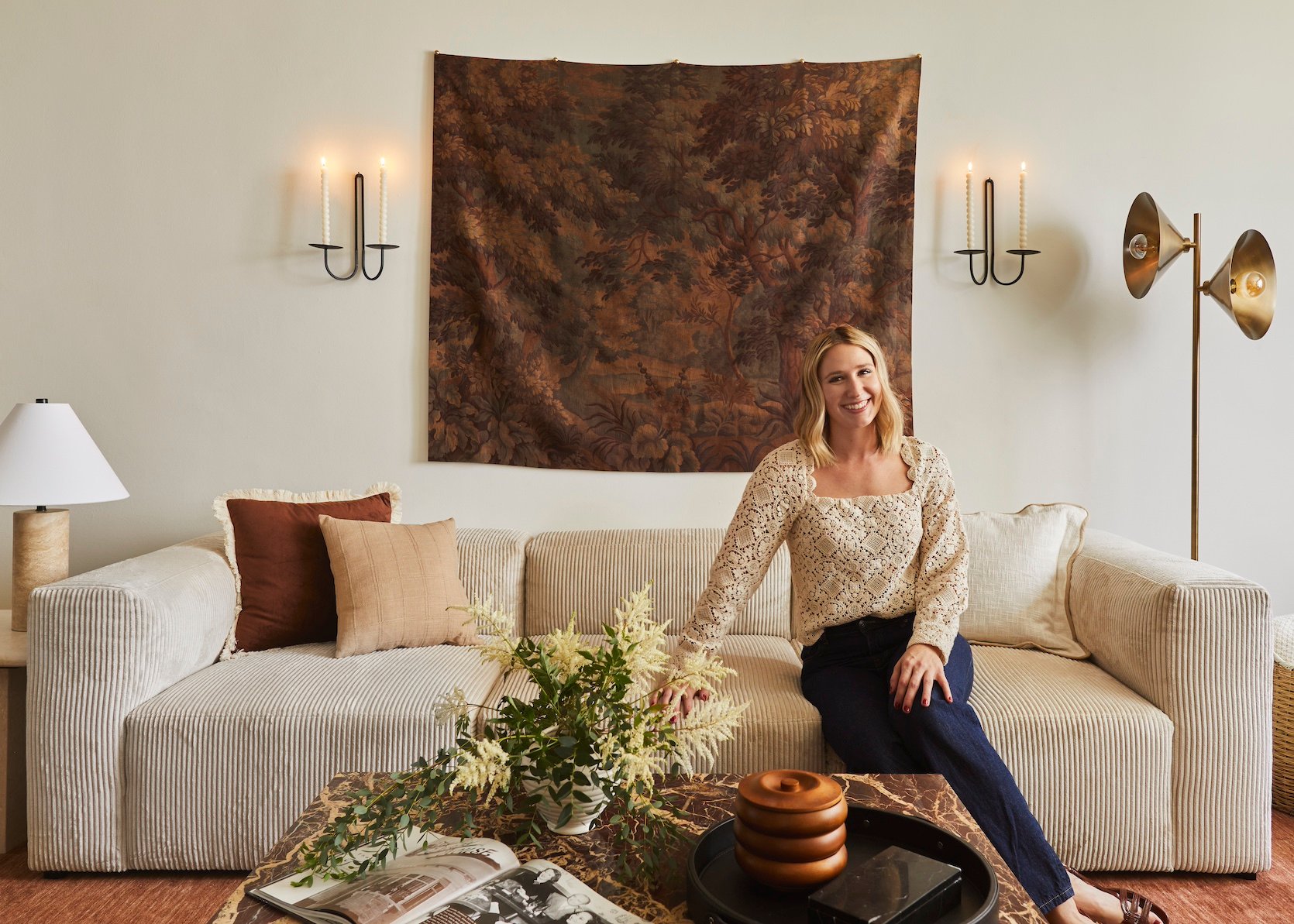 MOTO REVEAL: How Mallory Made Her Boring Living Room Feel Homey In Just One Month
