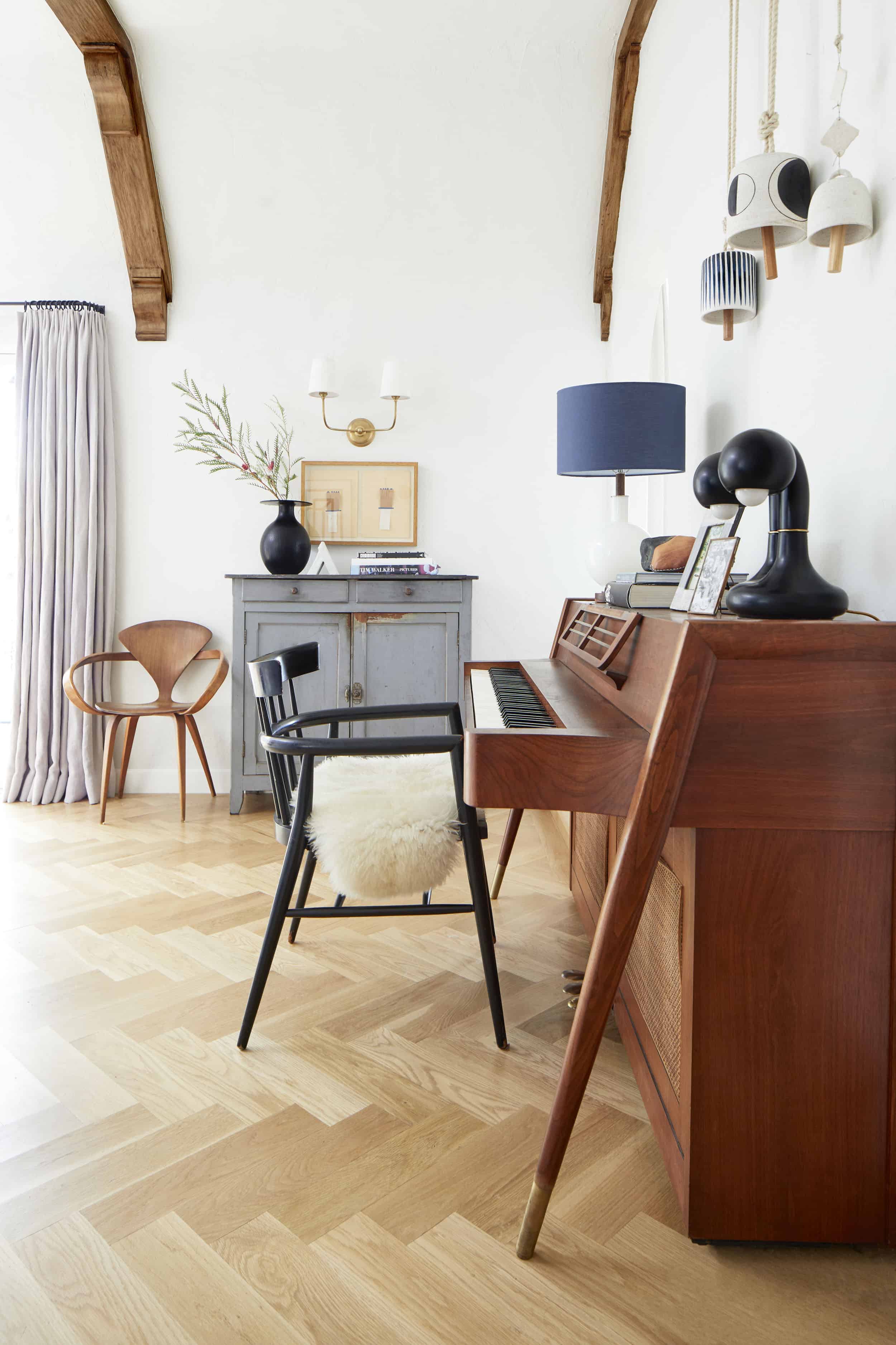 Mid Century Modern Arcosonic Spinet Baldwin Piano